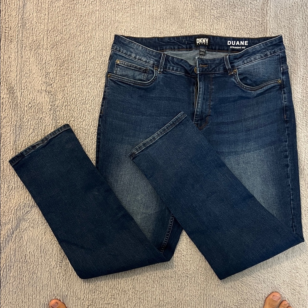 DKNY Men's Indigo Straight Jeans - 34x32